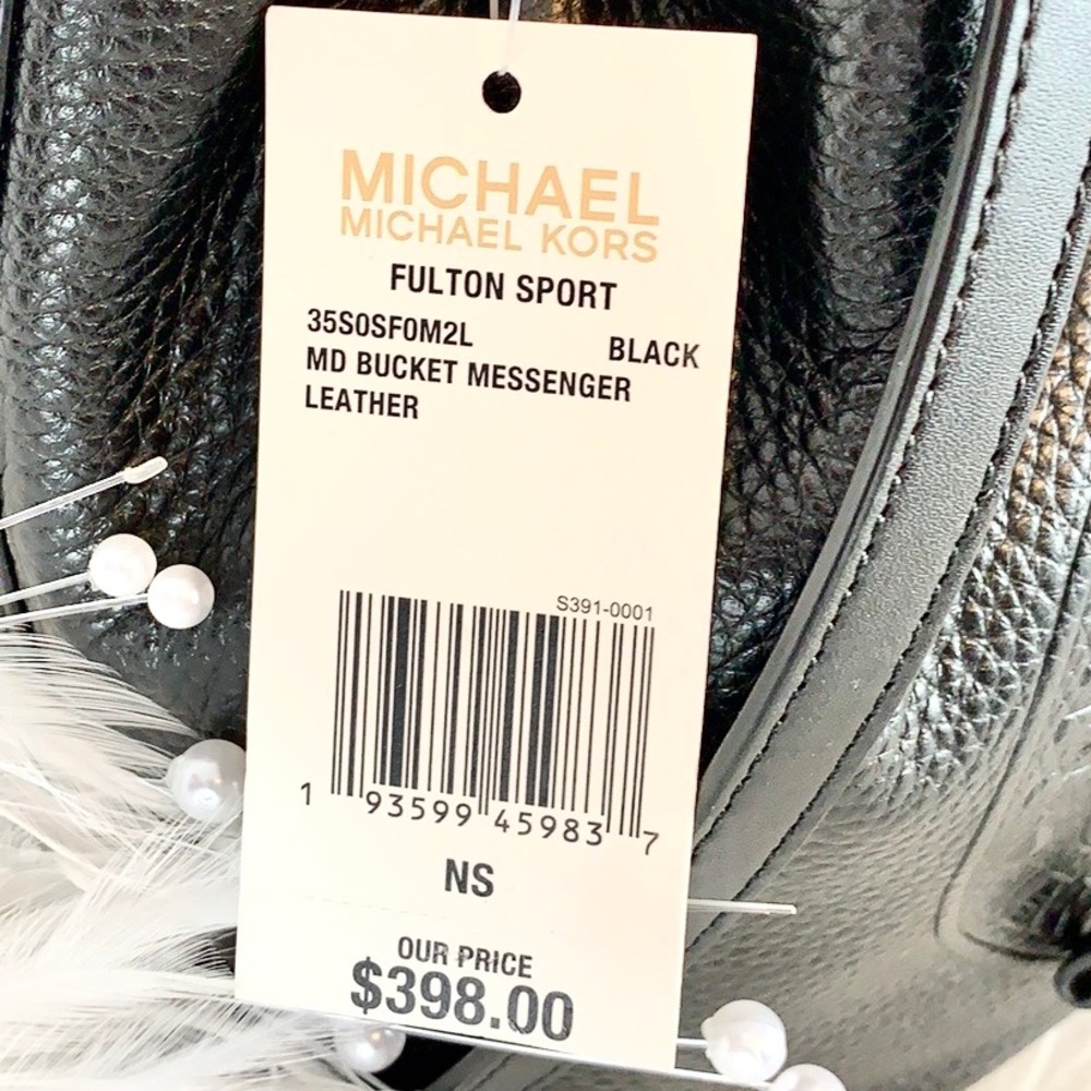 🖤 New MICHAEL KORS 🖤 FULTON SPORT MEDIUM BUCKET - Picture 3 of 9